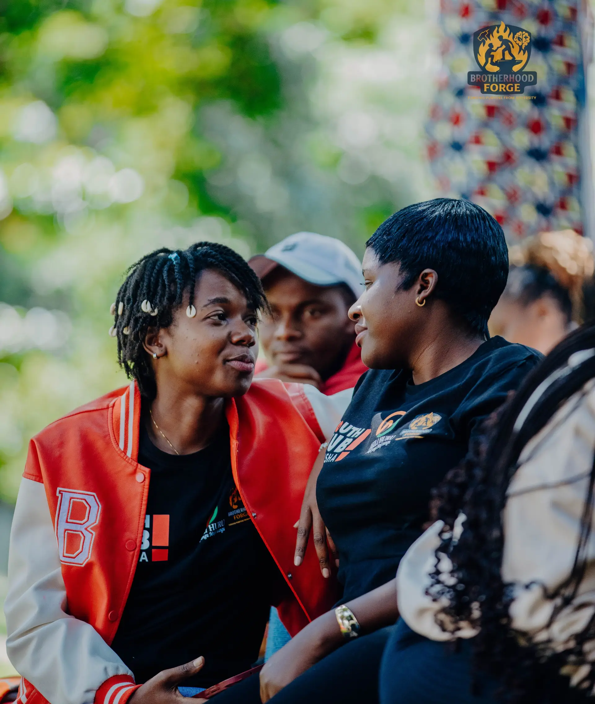 A Brotherhood Forge participant speaking during a reflective wellbeing conversation